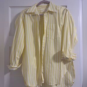Bennet button down yellow stripe